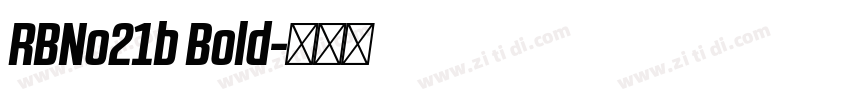 RBNo21b Bold字体转换